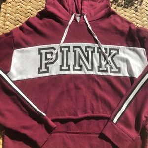 PINK cropped sweatshirt